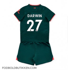 Liverpool Darwin Nunez #27 Tredjetrøje Børn 2022-23 Kortærmet (+ Korte bukser)